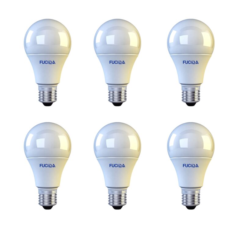 Set 6 Becuri Led, A60, 9W (75W), 900Lm, E27, 6500K, Fucida
