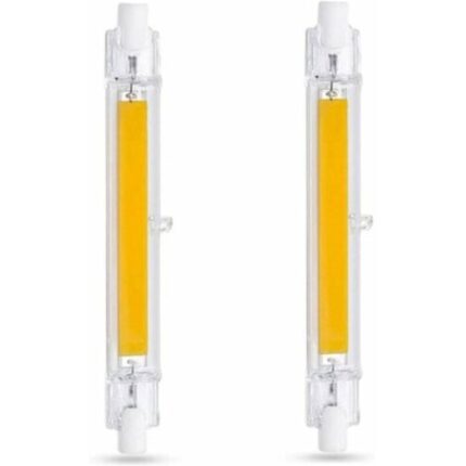 Set 2 Becuri LED R7S 118mm, 80W/100W, Lumina Rece 6000K, 1000LM