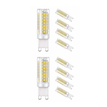 Set 10 Bec LED 9w, G9 ceramica lumina naturala 220v
