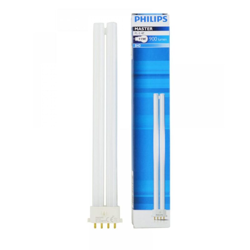 Bec economic PL-S 11W 4P, Stick, 2G7, lumina rece neutru 4000K, Philips