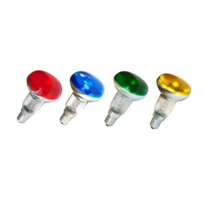 Set 4 becuri color cu oglinda pentru efecte de lumini E27 / R80 / 230V / 75W
