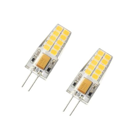 Set 2 becuri LED, MatchEasy, G4, 3W, 350lm, Temperatura lumina 6000K, Alb