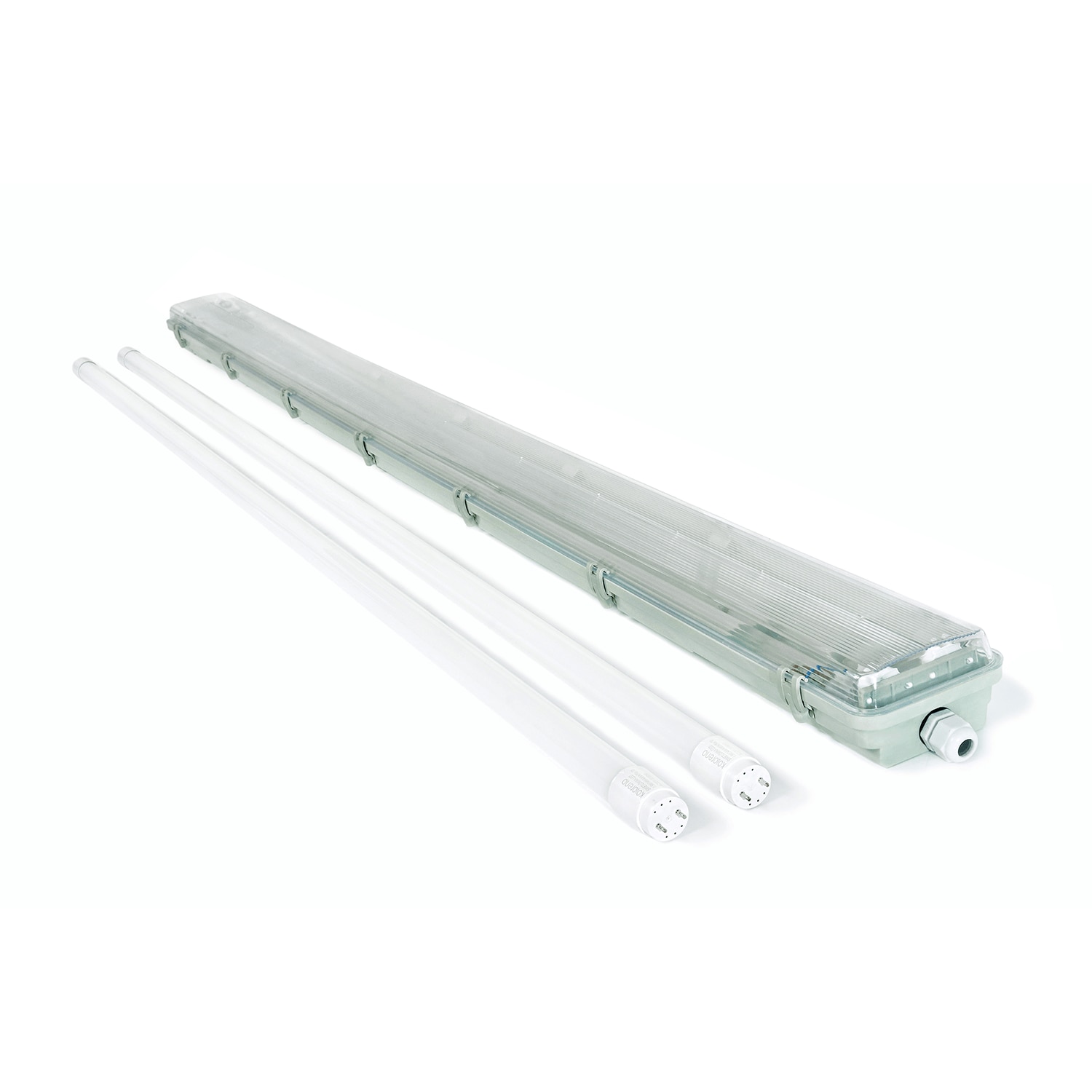 res_5b7d981ed2240d3188e42bdf208878cc Set 2 tuburi LED si corp etans Koloreno, T8, 22W, 150 cm, Lumina calda 3000K, Gri/Transparent
