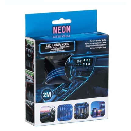 Banda Led cu Usb Neon, Albastru, 2m