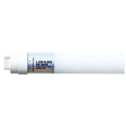 Tub Led T8 9W, 1100lm, G13, 59.8 cm, dispersor din sticla 3000k