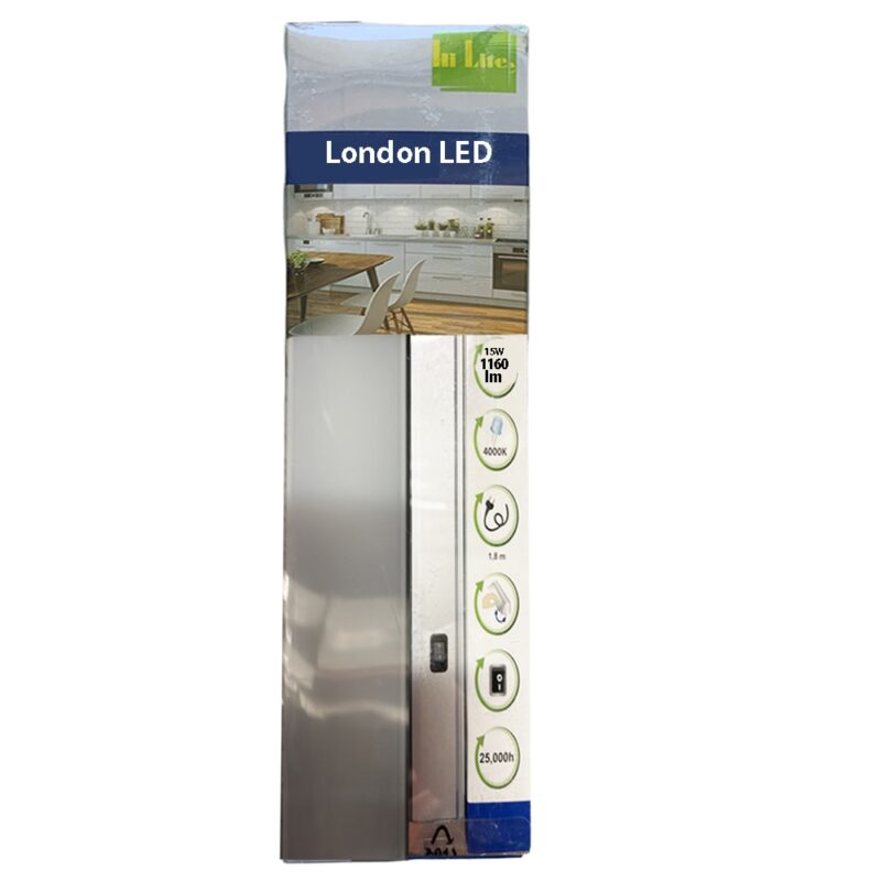 Tub neon, Hi Lite, 90,8cm, 1160lm, 15W, Rotativa, Energie A+, 4000K, Argintiu