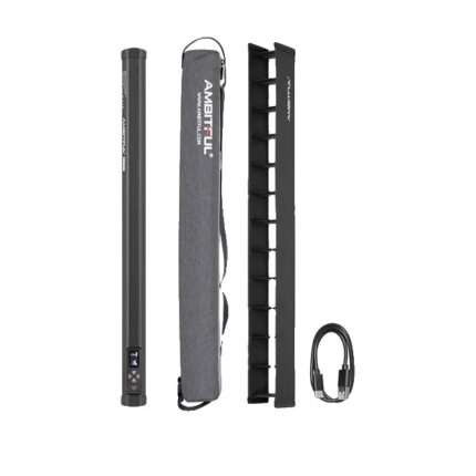 Lumina video RGB, temperatura culoare ajustabila, control prin aplicatie, portabil, 20W, multicolor