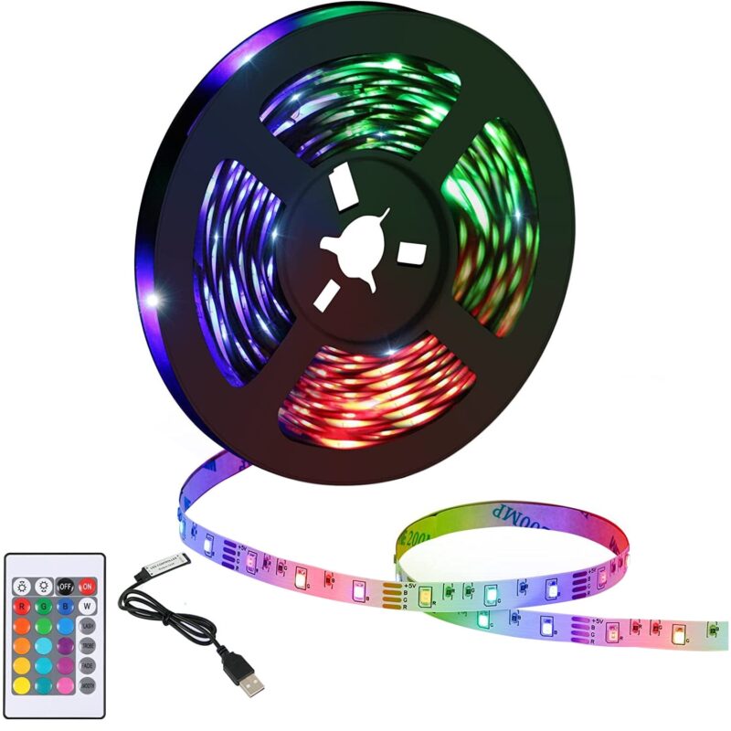 Led Strips, Goeco, Cu Telecomanda Pentru Dormitor, Tv, Petrecere, 5m