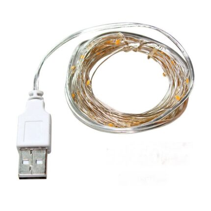 Banda LED, USB, 5m, Galben