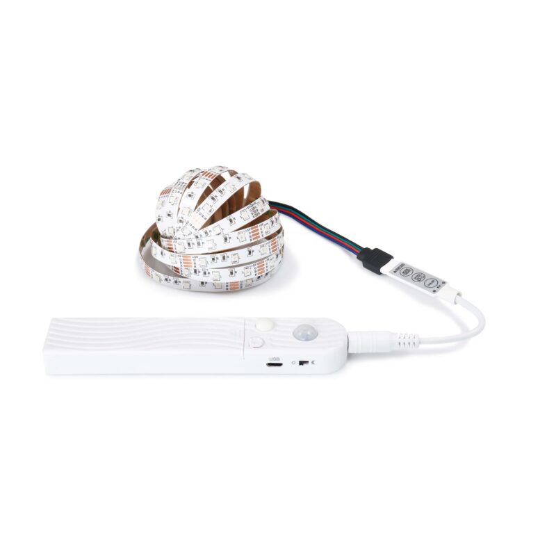 Set banda LED Lumenix 5V 2m Controler cu senzor de miscare RGB