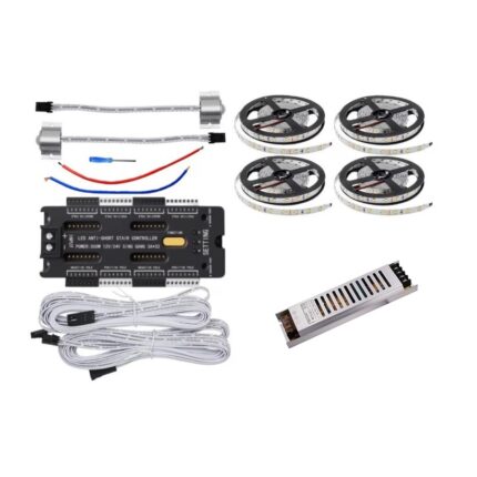 Kit iluminat scari inteligent maxim 32 trepte, senzori miscare, Banda LED, sursa alimentare, Alb Natural ZenLED®