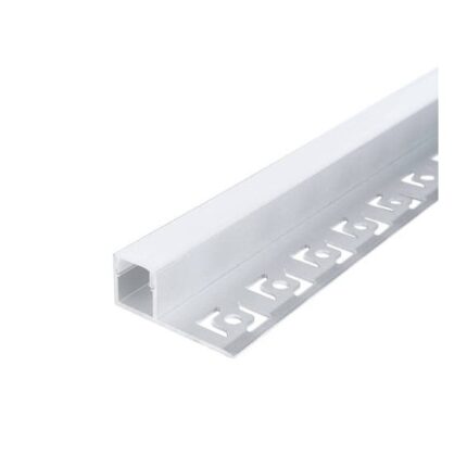 Profil LED aluminiu incastrat de tencuiala sau rigips de capat 2 metri anodizat ZenLED