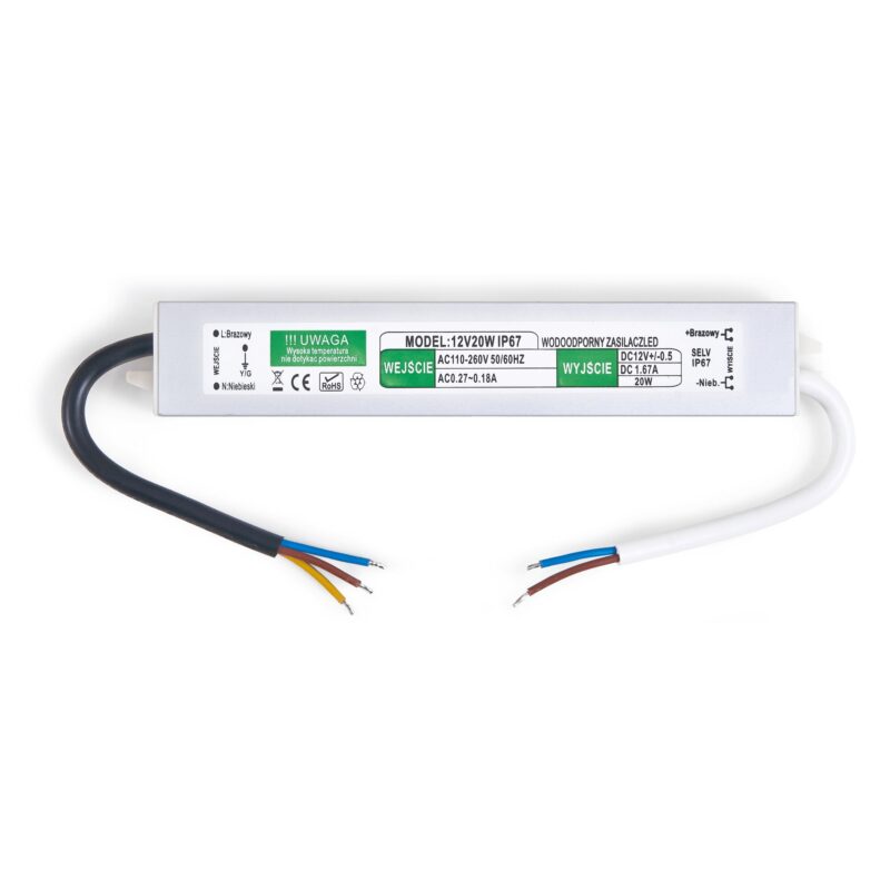 Sursa de alimentare modulara Koloreno, 20W, 12V, 1.66A, IP67, Multicolor