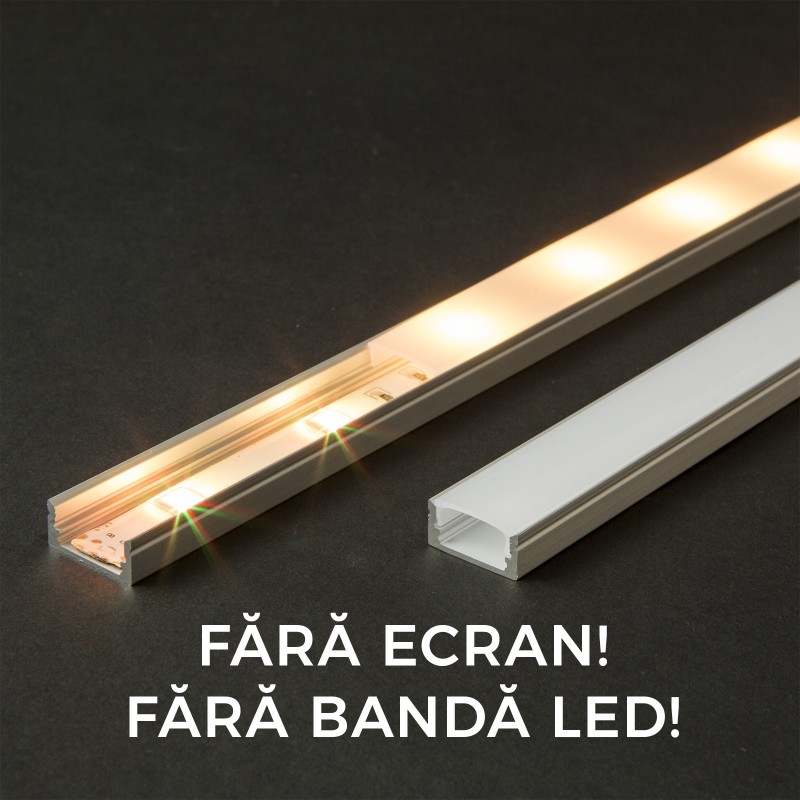 Profil de aluminiu cu LEDuri 2000 mm