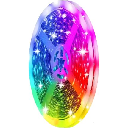 Kit Banda Led Rgb, Interior IP65, Adeziva, Cu Telecomanda, 300 Led-uri, Intensitate Reglabila, Lungime 5m