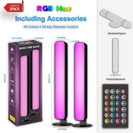 Set Benzi LED, Multicolor, Control Remot RF, 10W, 8-12m