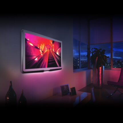 Kit Banda LED SMART1 TV 24-60 pentru Iluminare Ambientala Fundal RGB in Spatele Televizorului Backlight cu Mini Controller
