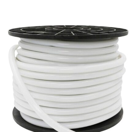 Furtun LED Neon Flex Rotund 220V, 8W/m, Lumina Alb Calda 2800K