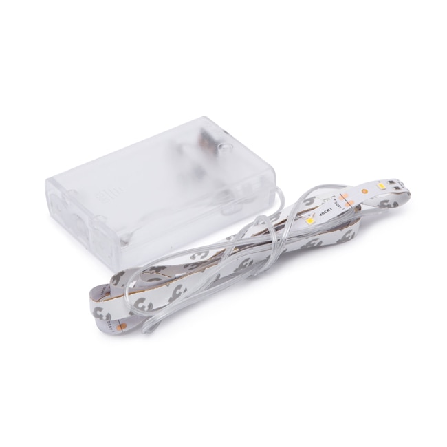 Banda LED cu baterii 3xAA, lungime 1m, alb cald