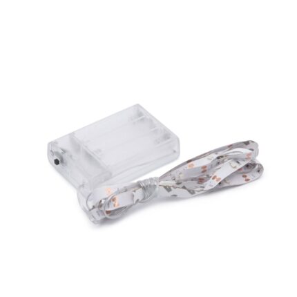 Banda LED RGB cu 30 LED-uri SMD, Family, baterii AA, 1 m