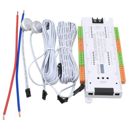 Controler inteligent iluminat LED dinamic, maxim 32 trepte, scari cu 2 senzori de miscare