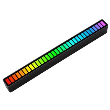 Banda tip lampa LED, RGB, 32 leduri, 18 moduri de iluminare, 4 niveluri de luminozitate, 5 niveluri de viteza, negru, Dactylion®
