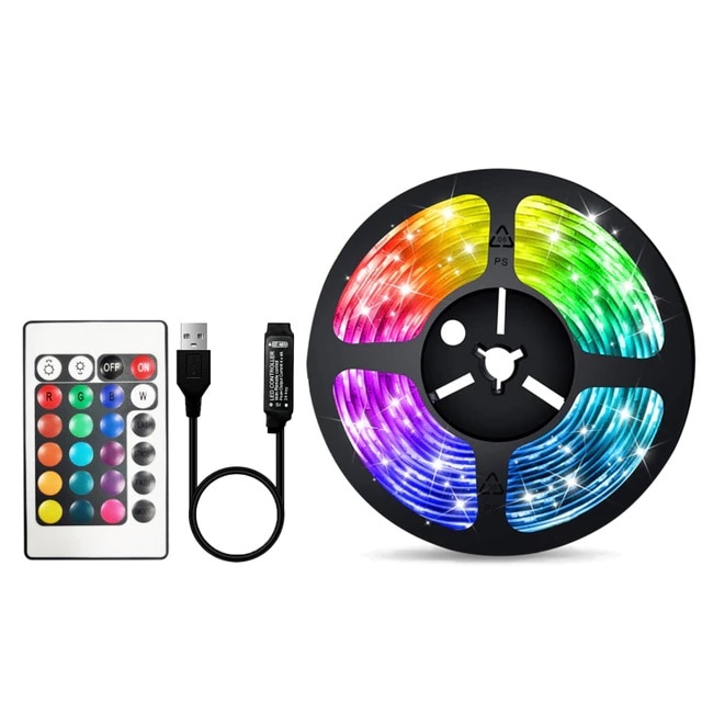 res_1a1cdd33a1431c3d804c3ef0a3d1d205 Kit Banda Led RGB pentru TV, Lungime 4M, Iluminare Personalizata cu Banda LED USB, Telecomanda Inclusa, Protectie IP20