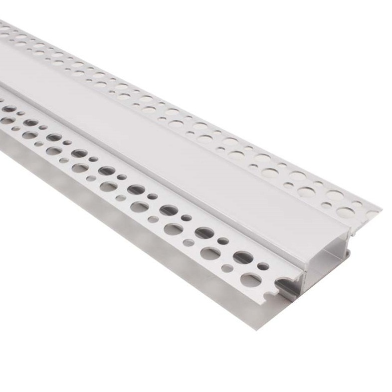 Profil LED aluminiu de rigips sau tencuiala incastrat lat XL, bara 2 metri ZenLED
