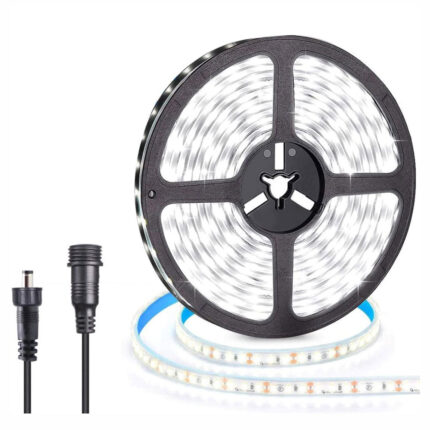 Kit Banda Led GREATON, Alimentare 12V, Lungime 5 Metri, Alb Rece, Grad de Protectie IP65, Aplicare Usoara