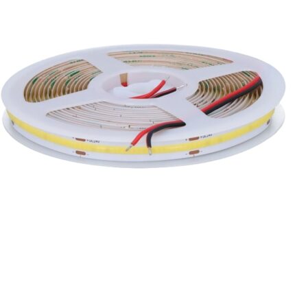 Banda LED Neon COB, 24V, rola 10m, 320 LED-uri/m, Alb Rece 6000K, 800 lm, Latime 8mm, CRI>90Ra, IP20, Posibilitate de Taiere a diodei, Adeziv Puternic, 10 metri