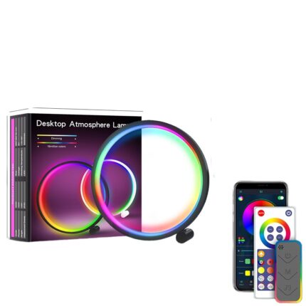 Lampa ambientala inteligenta cu sincronizare muzicala, RGB, multicolor, control Bluetooth