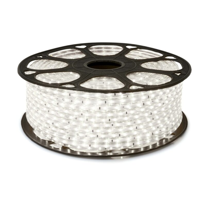 Banda LED 2835, KOLORENO, Silicon, 230V, 60 LED, IP68, 6W, 1 m, Alb rece (6000K)