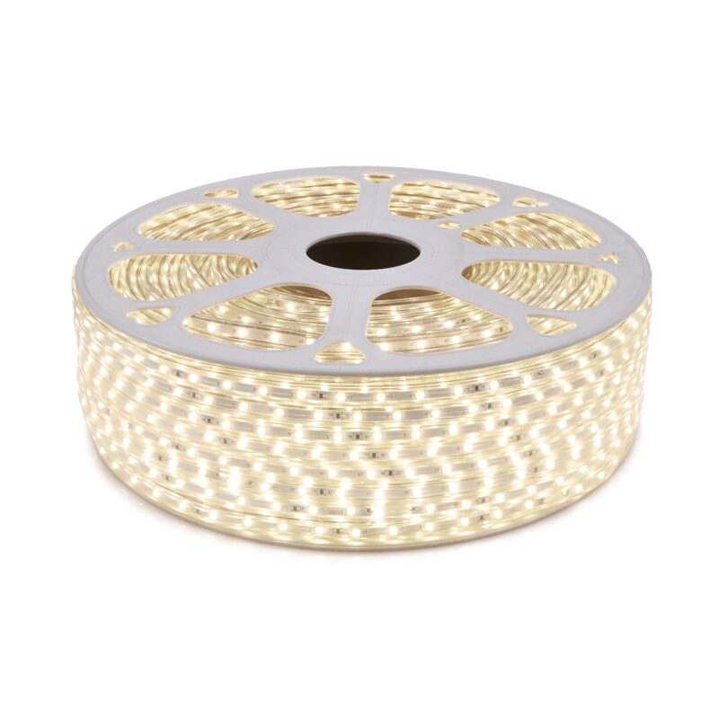 Banda cu LED-uri 230V, 2835,60LED, 1m, IP68,5W, alb neutru (4500K)