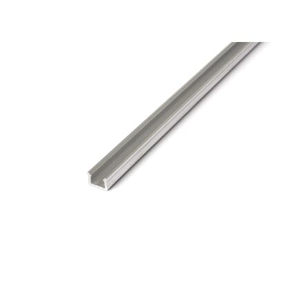 Profil de aluminiu X pentru benzi LED Lumines, aluminiu, 1m, Argintiu brut