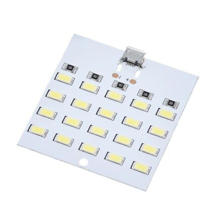 Panel cu 20 LED, -uri, MicroUsb, Alb