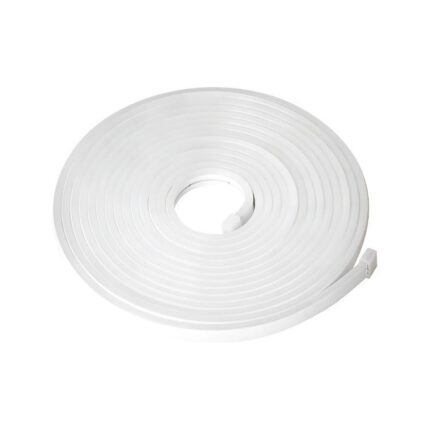 Furtun LED luminos Neon Alb cald 12V Rola Banda Led 5m, BOMSTOM