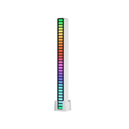 Banda tip lampa LED, RGB, 32 leduri, 18 moduri de iluminare, 4 niveluri de luminozitate, 5 niveluri de viteza, alb, Dactylion®