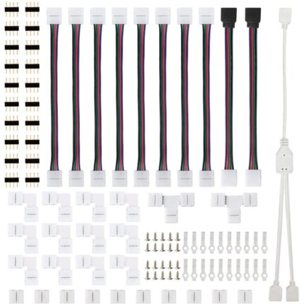 Set 75 accesorii pentru benzile LED Pili Paradise, 4Pini, RGB, LED