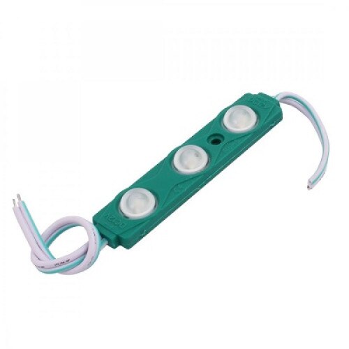 Modul LED verde 12V, 1.5W/buc, IP67, lumina verde