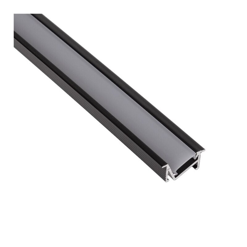 Profil led, DesignLight, 3 m, Negru