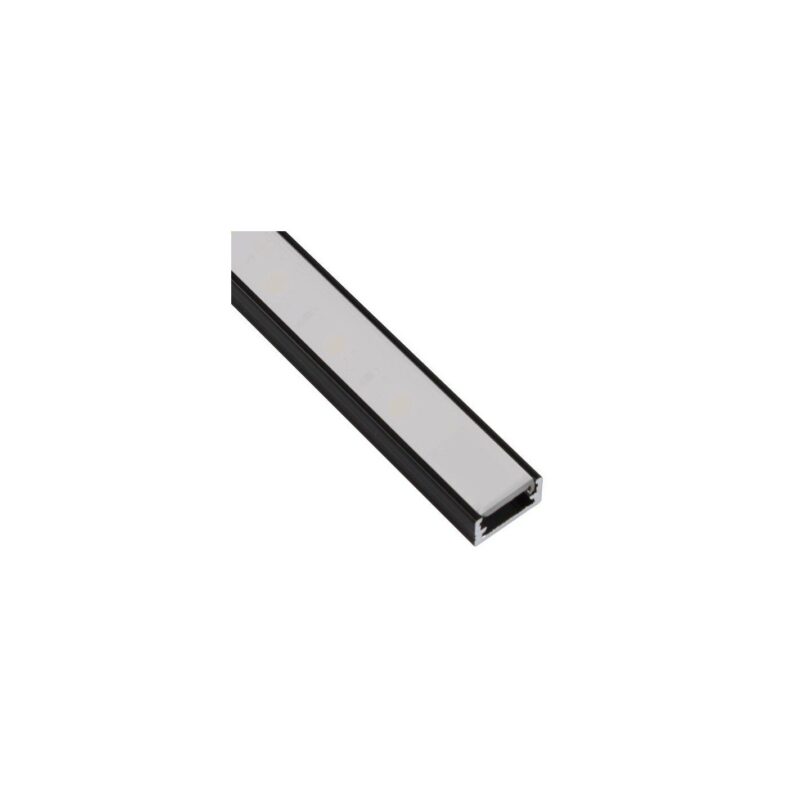 Profil LED, DesignLight, Linem, capac Opal, 3 metri, Negru