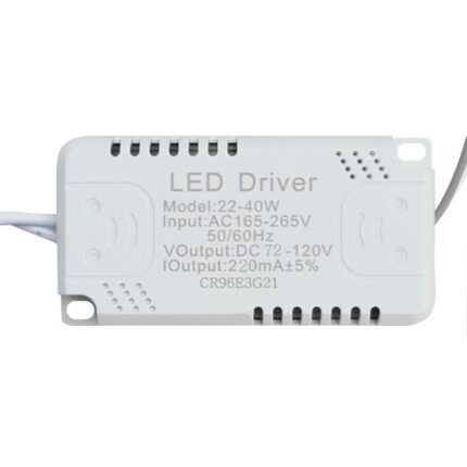 Driver LED, 22-40W, 1,7x3,6x7cm, Alb