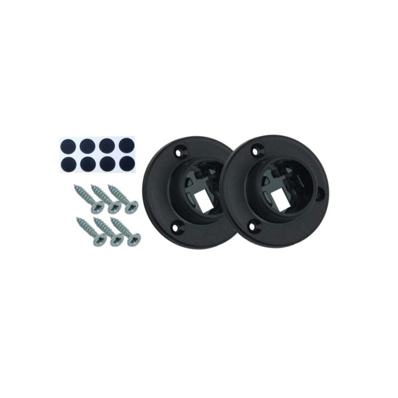 Set suport pentru dulap, BesignLight, Negru, 2 bucati