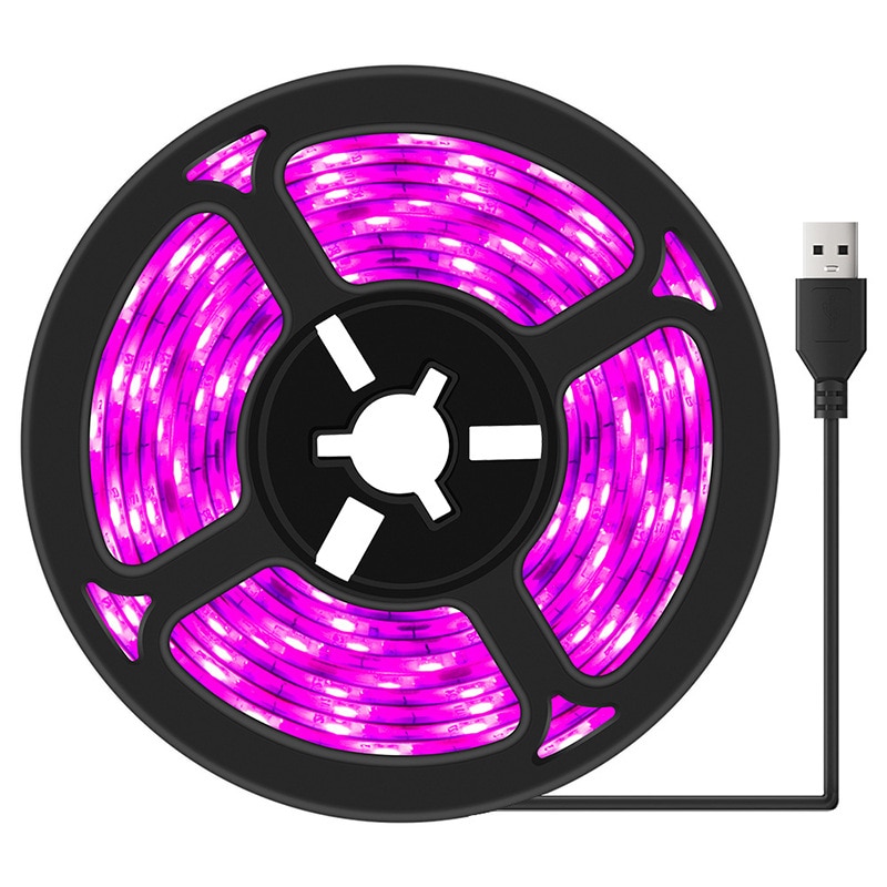 Banda led AxaCube® pentru cresterea plantelor, rezistenta la apa, conectare usb, fixare prin lipire, 4 metri, 240 leduri