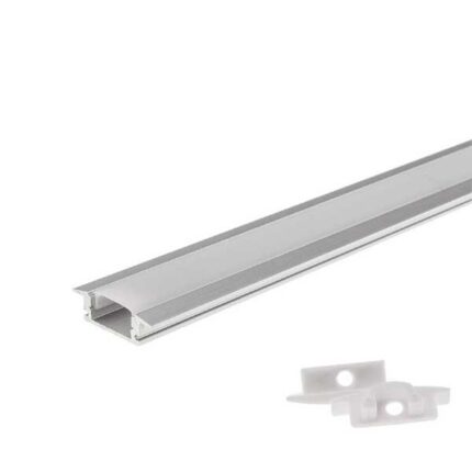 Profil aluminiu pentru banda LED Incastrabil, Optonica, 6 mm, 1 metru