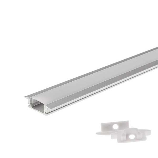 Profil aluminiu pentru banda LED Incastrabil, Optonica, 6 mm, 1 metru