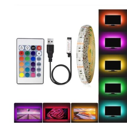 Banda LED USB pentru Iluminare Ambientala in Spatele Televizorului Backlight TV MyStyle RGB