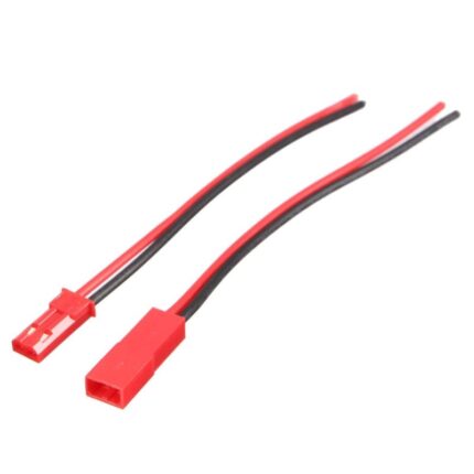Cabluri Conectare cu 2 fire pentru iluminat LED/domeniul electronic, AWG-22, 10cm lungime fir, Rosu-Negru