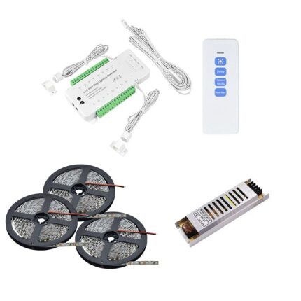 Kit Iluminat Trepte in cascada Cu 2 Senzori, Banda LED si sursa de alimentare ZenLED