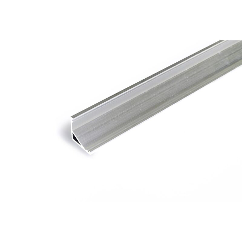 Profil aluminiu pentru banda LED, CABI, 2m, aluminiu brut
